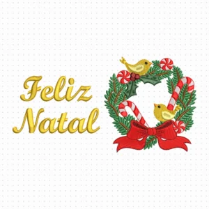 mb337 guirlanda com laco feliz natal site